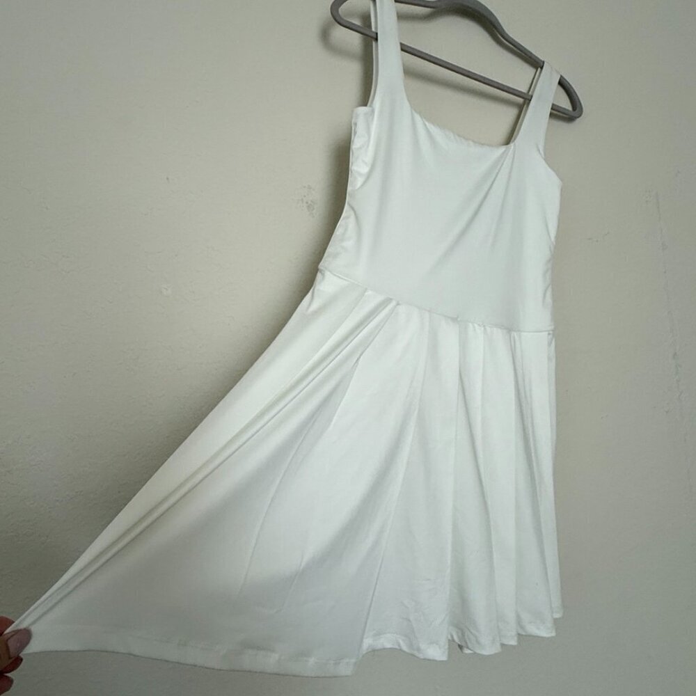 NWT Nordstrom Women's Tank Dress Knit Sleeveless Fit White size M